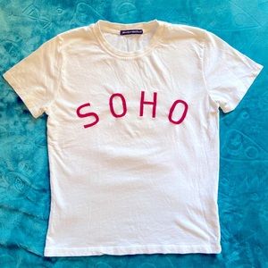 Brandy Melville Soho Embroidered Tee Shirt